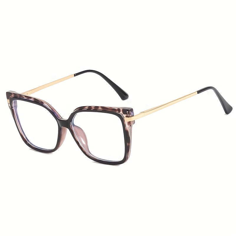 Angular Square Glasses-Frames-Yiyae-Black Leopard-Yiyae