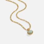 Aventurine Pendant Necklace-Necklaces-Yiyae-Yiyae