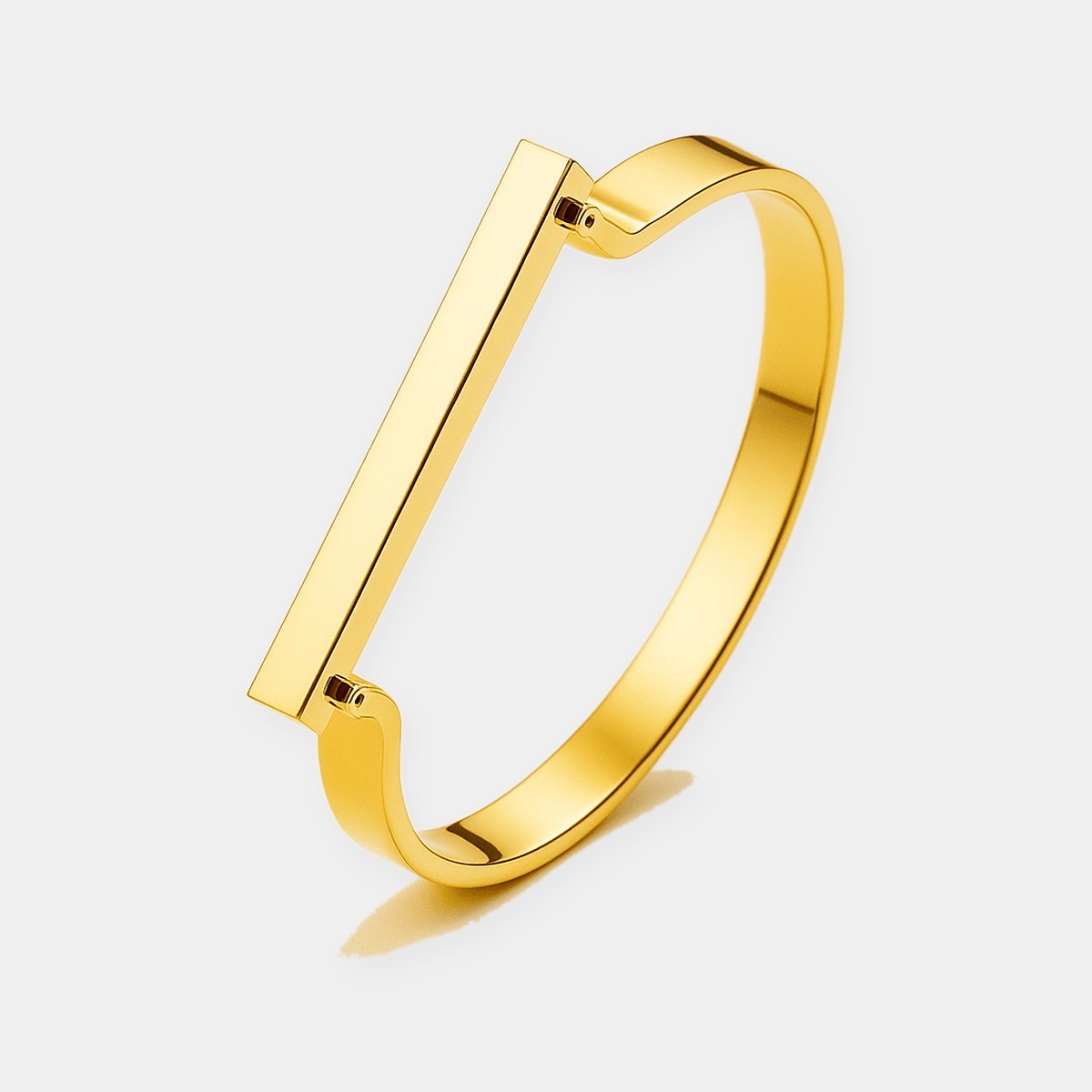 Bar Detail Bangle - Bracelets - Yiyae - foto 2