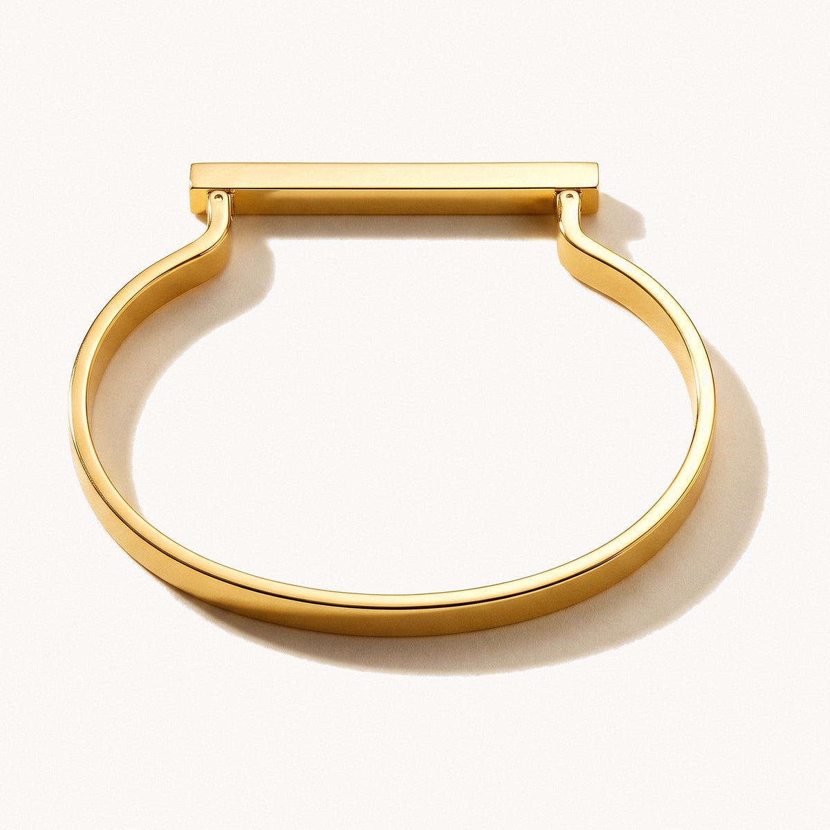 Bar Detail Bangle - Gold - Bracelets - Yiyae