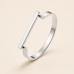 Bar Detail Bangle - Silver - Bracelets - Yiyae - foto 7