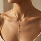 Beaded Lariat Necklace-Necklaces-Yiyae-Yiyae