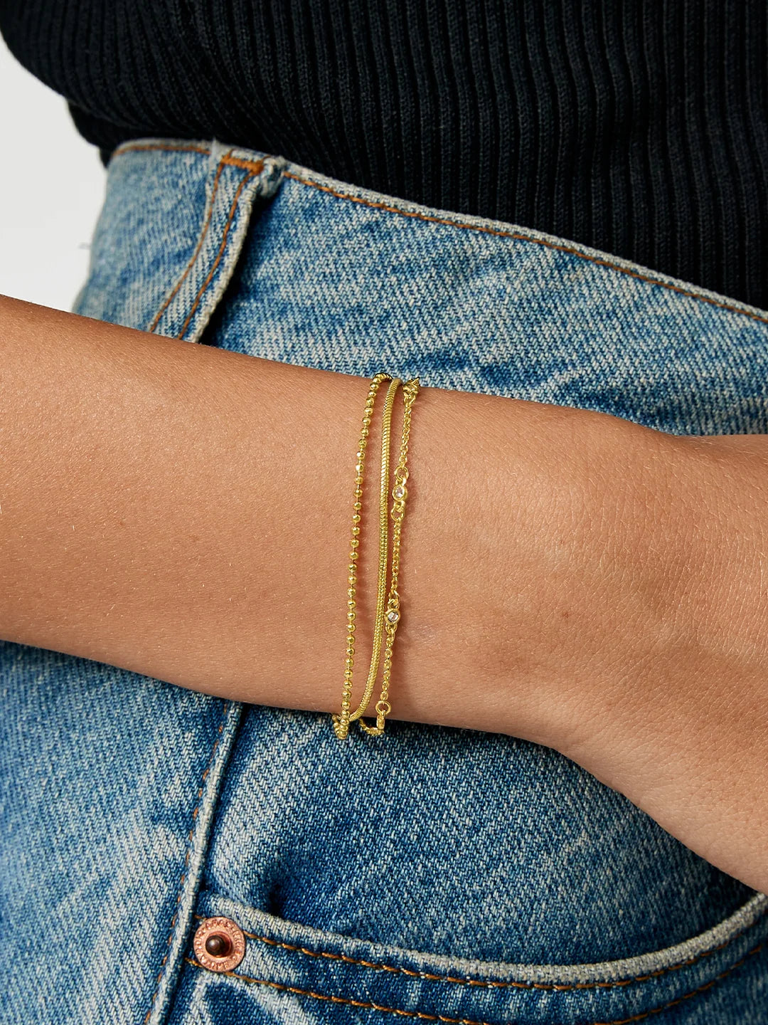 Beaded Layered Bracelet-Bracelets-Yiyae-Yiyae