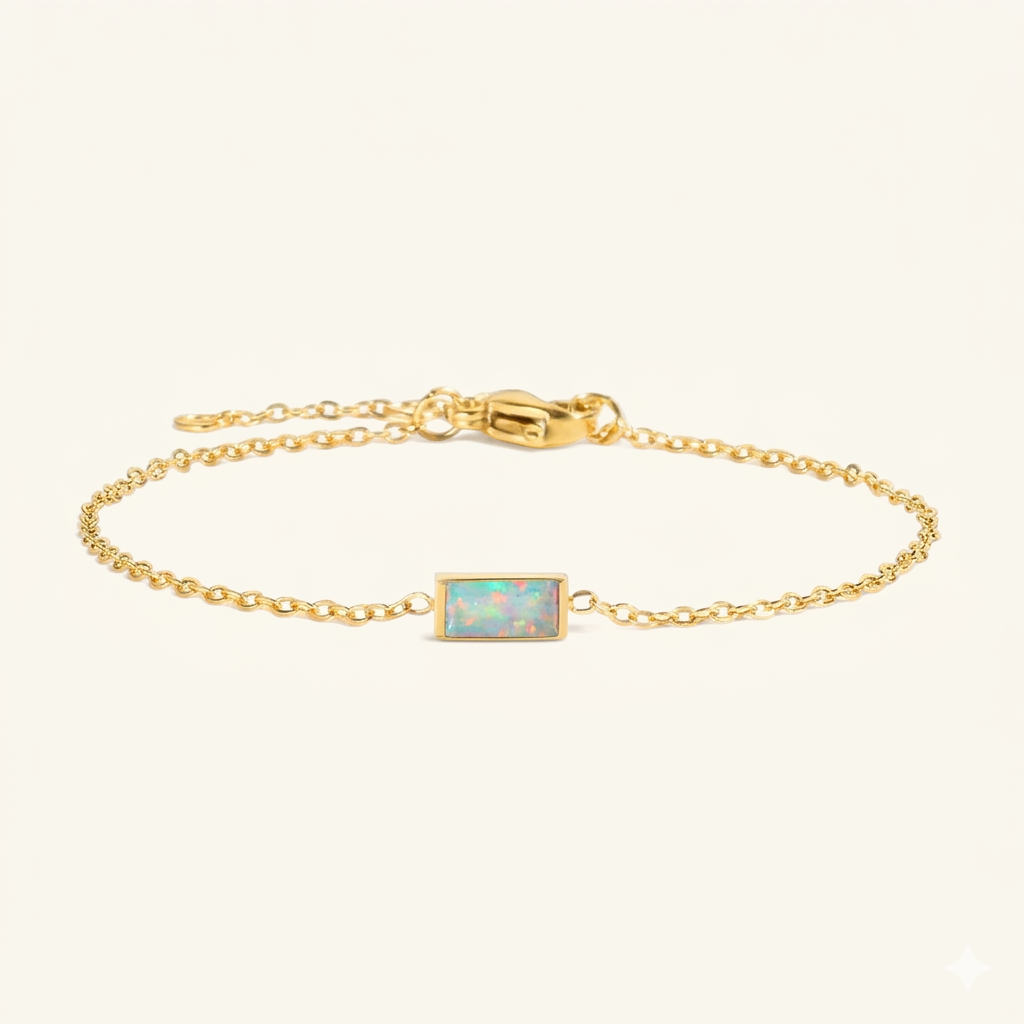 Birthstone Chain Bracelet - Gold - Bracelets - Yiyae - foto 11
