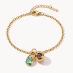 Birthstone Photo Bracelet-Bracelets-Yiyae-Yiyae