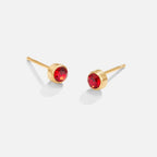 Birthstone Stud Earrings-Earrings-Yiyae-Yiyae