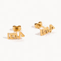 Block Name Stud Earrings-Earrings-Yiyae-Gold-Yiyae