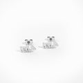 Block Name Stud Earrings-Earrings-Yiyae-Silver-Yiyae