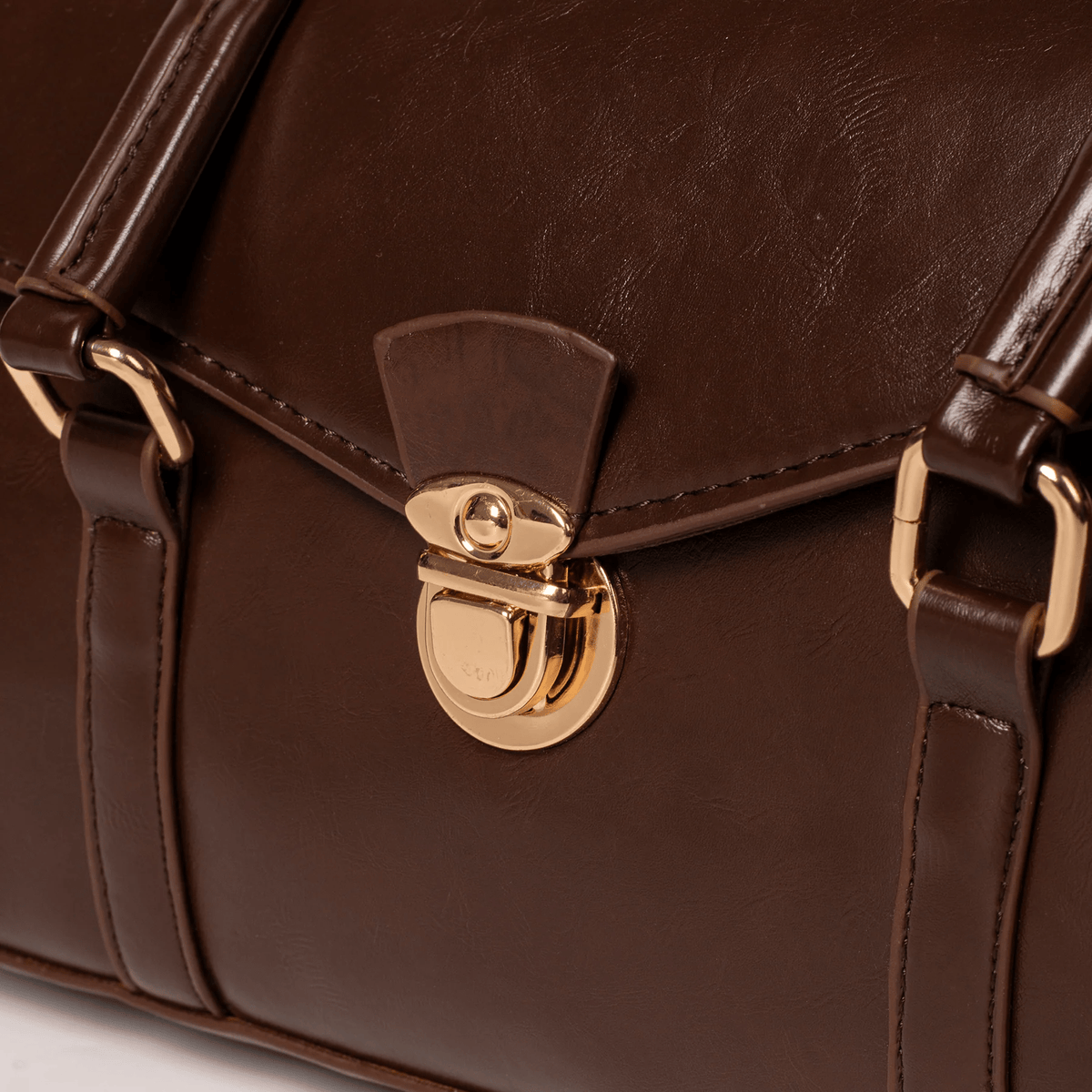 Buckle Detail Satchel-Bags-Yiyae-Yiyae