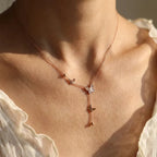 Butterfly Lariat Necklace-Necklaces-Yiyae-Silver-Yiyae