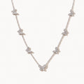 Butterfly Station Necklace-Necklaces-Yiyae-Silver-Yiyae