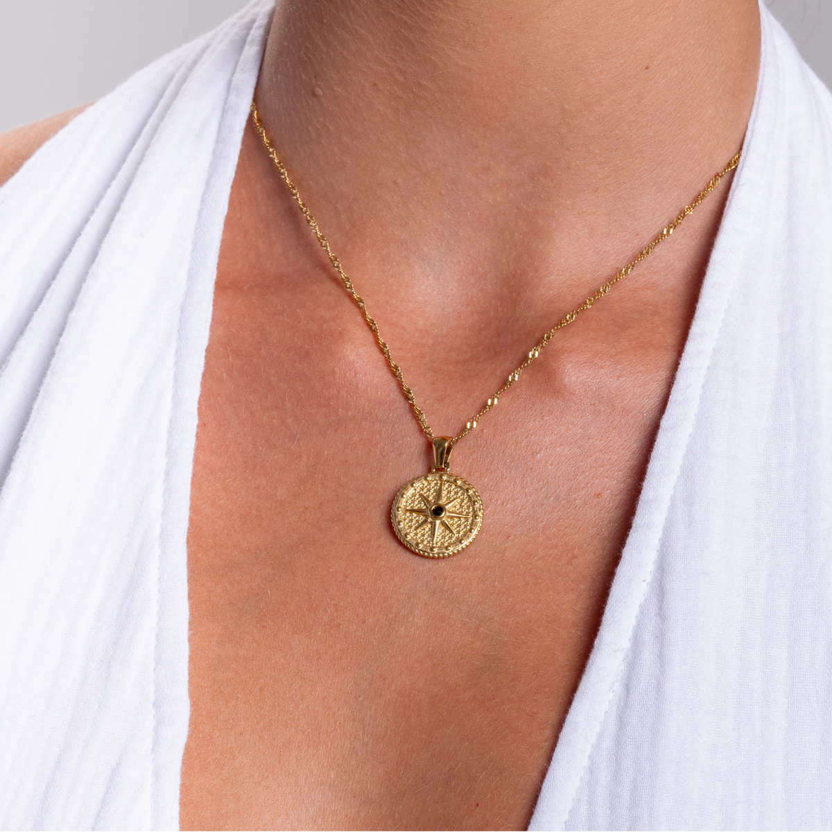 Celestial Coin Necklace-Necklaces-Yiyae-Yiyae