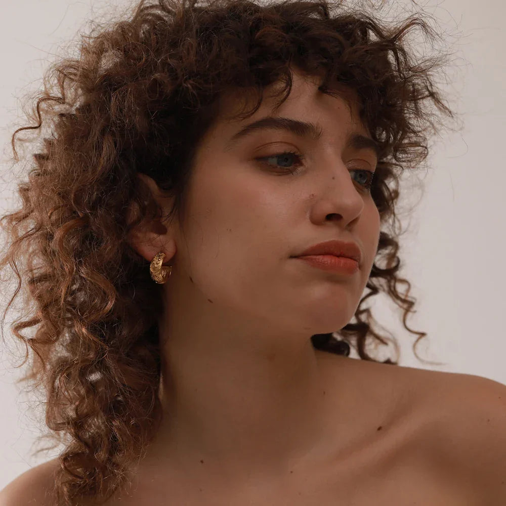 Celestial Hoop Earrings-Earrings-Yiyae-Yiyae
