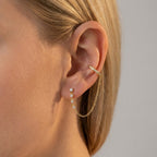 Chain Cuff Earrings-Earrings-Yiyae-Yiyae