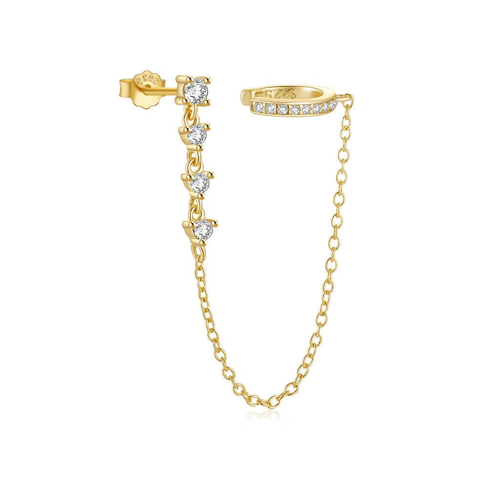 Chain Cuff Earrings-Earrings-Yiyae-Yiyae