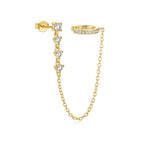Chain Cuff Earrings-Earrings-Yiyae-Yiyae