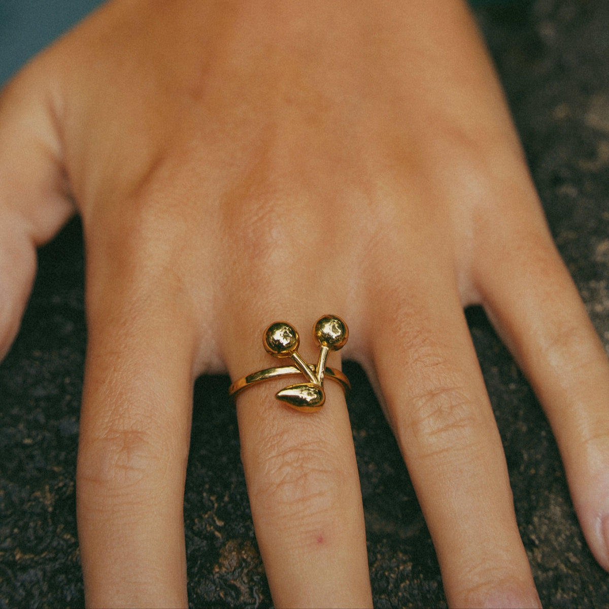 Cherry Open Ring-Rings-Yiyae-Yiyae