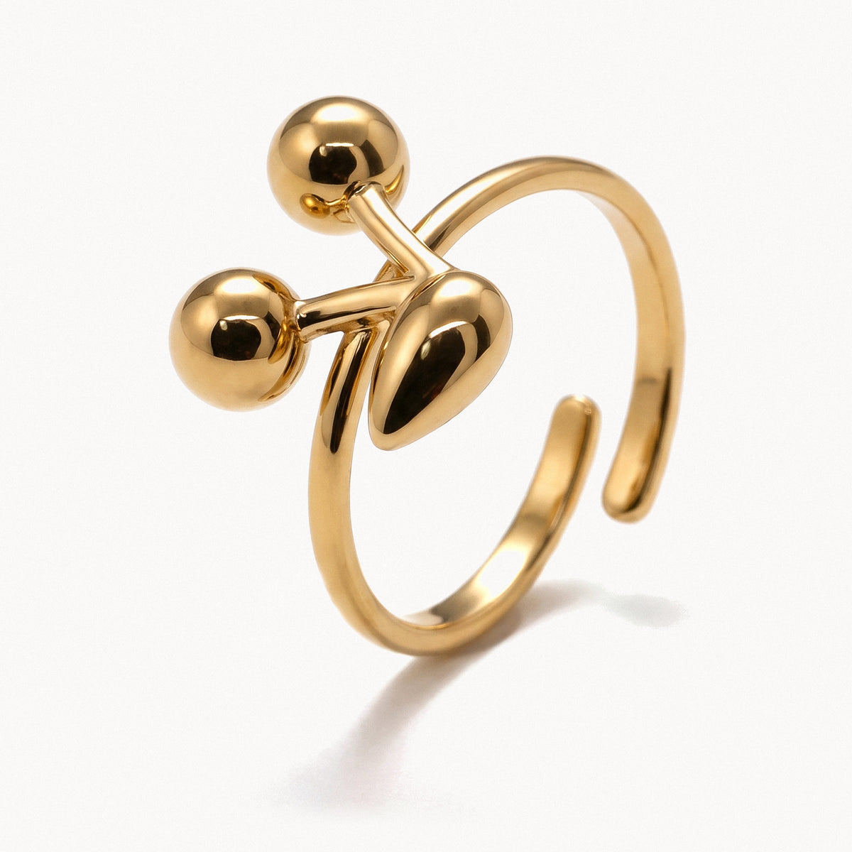 Cherry Open Ring-Rings-Yiyae-Gold-Yiyae