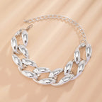 Chunky Cuban Link Choker-Necklaces-Yiyae-Yiyae
