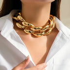Chunky Cuban Link Choker-Necklaces-Yiyae-Yiyae