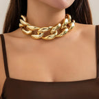 Chunky Cuban Link Choker-Necklaces-Yiyae-Yiyae