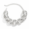 Chunky Cuban Link Choker-Necklaces-Yiyae-Silver-Yiyae