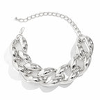 Chunky Cuban Link Choker-Necklaces-Yiyae-Silver-Yiyae