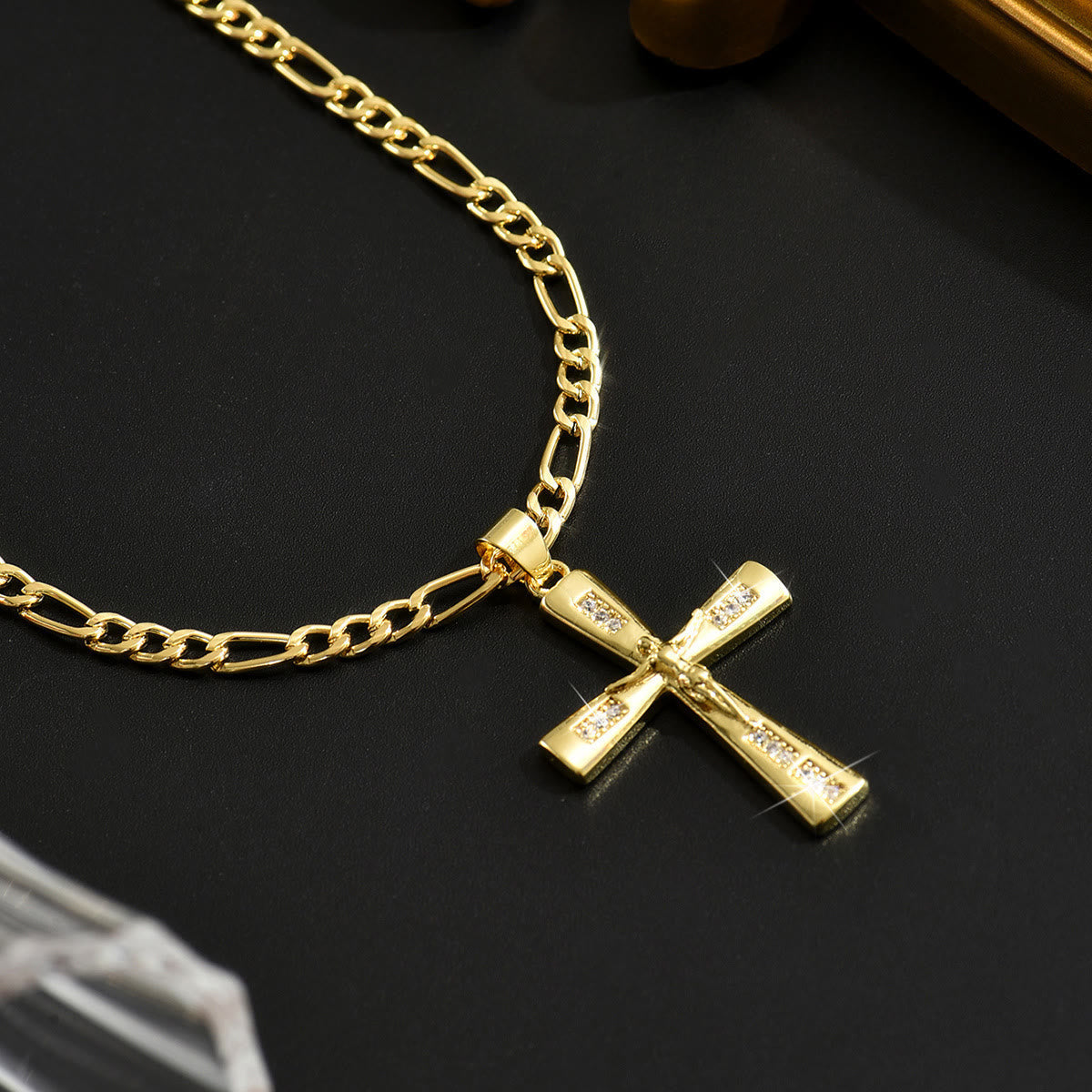 Classic Crucifix Necklace-Necklaces-Yiyae-Yiyae