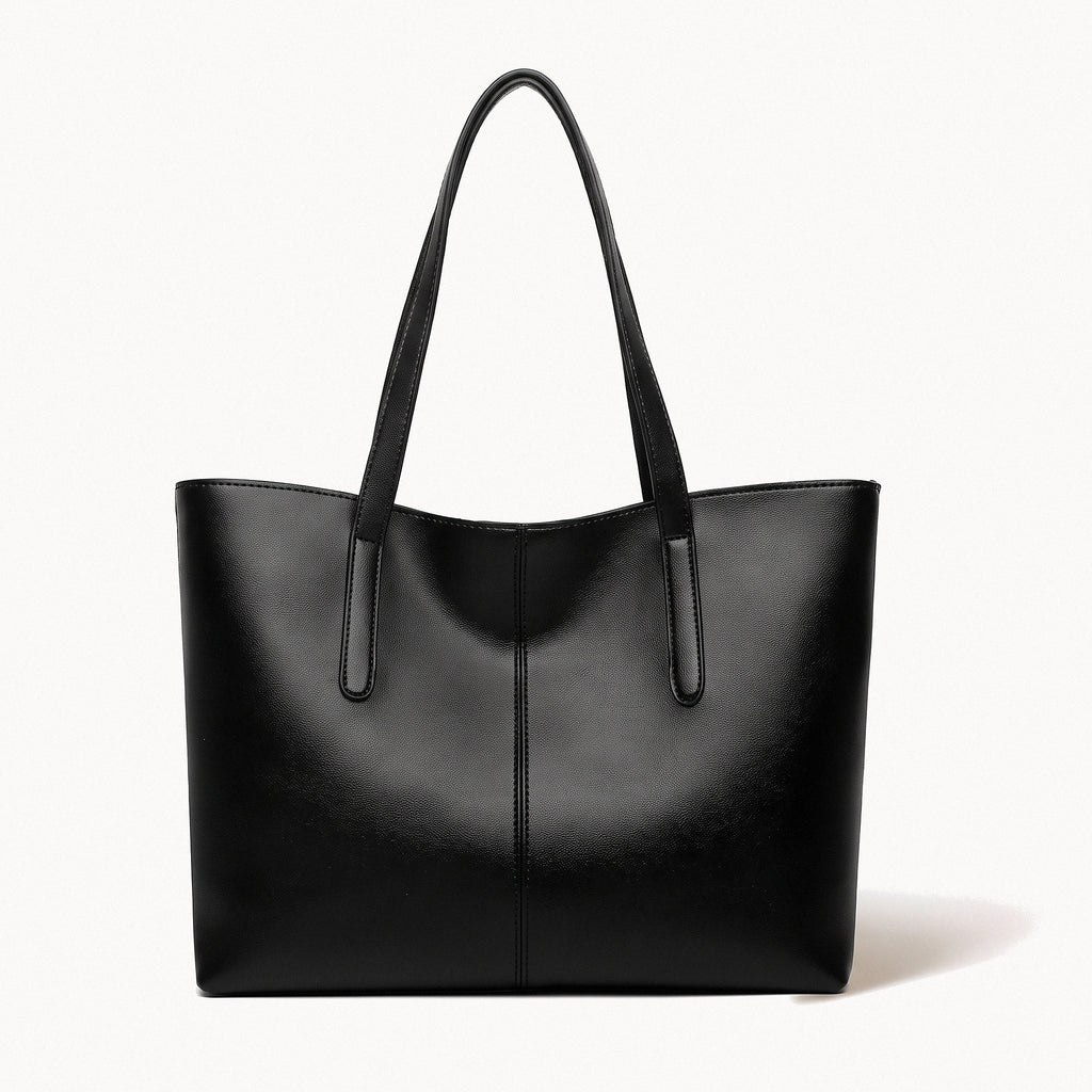 Classic Open Top Tote-Bags-Yiyae-Black-Yiyae