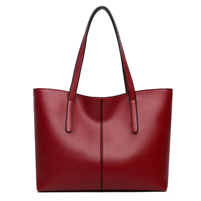 Classic Open Top Tote-Bags-Yiyae-Red-Yiyae