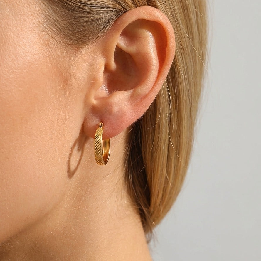 Classic Slim Hoops-Earrings-Yiyae-Yiyae