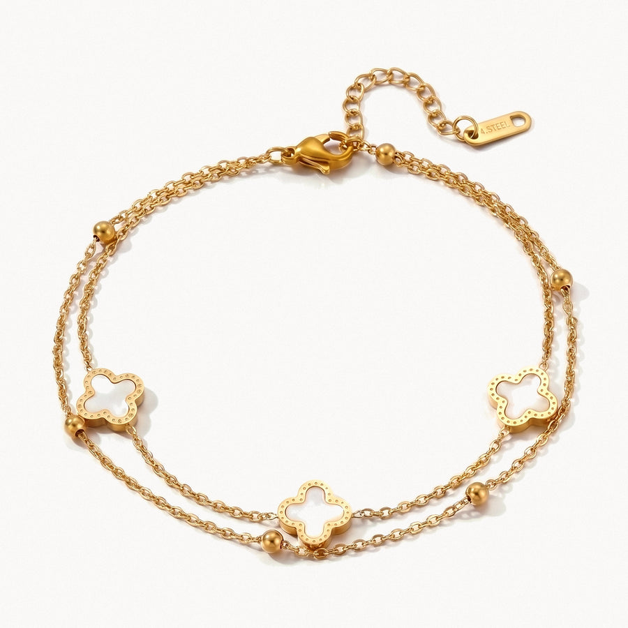Clover Station Anklet