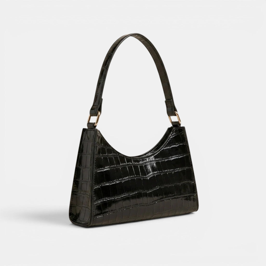 Croc-Effect Shoulder Bag-Bags-Yiyae-Yiyae