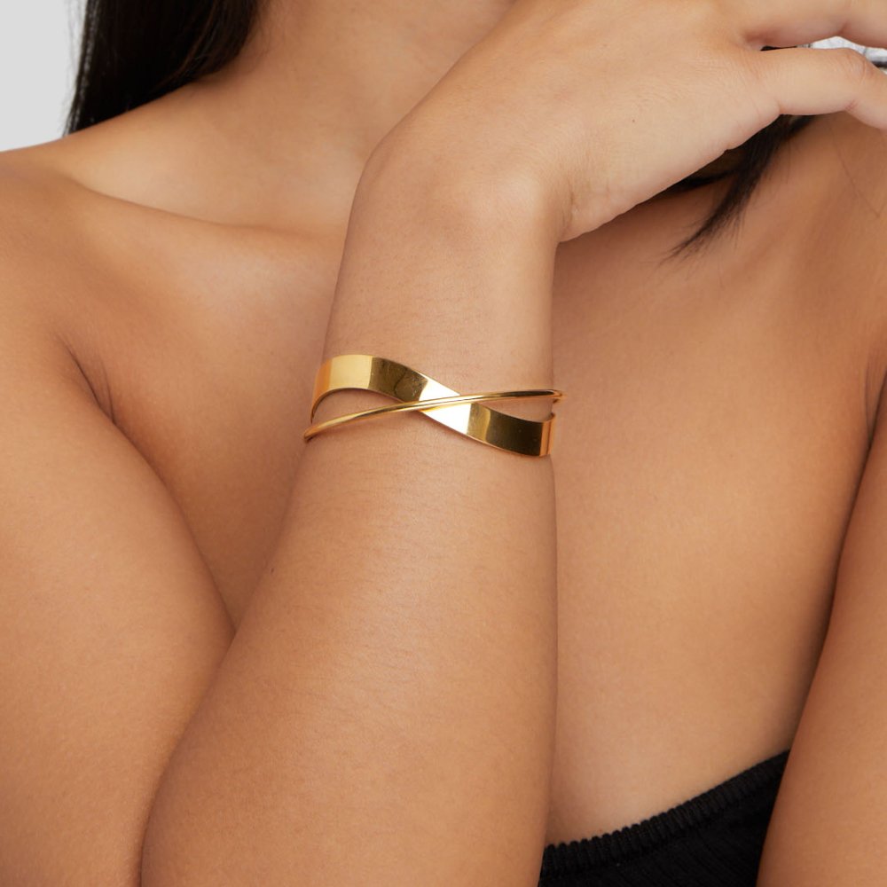 Crossover Cuff Bracelet