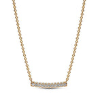 Crystal Bar Pendant Necklace-Necklaces-Yiyae-Yiyae