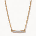 Crystal Bar Pendant Necklace-Necklaces-Yiyae-Gold-Yiyae
