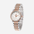 Crystal Bezel Bracelet Watch-Watches-Yiyae-Gold Rose-Yiyae