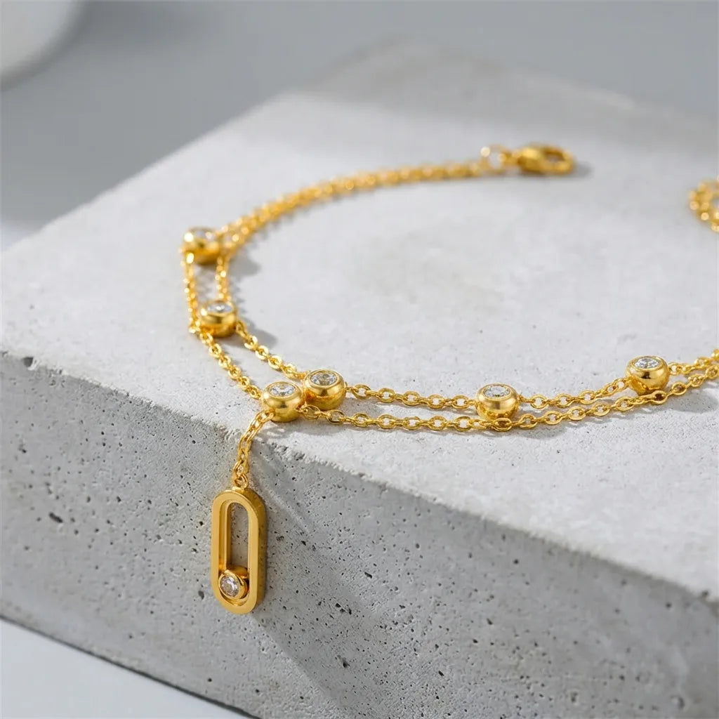 Crystal Charm Anklet-Anklets-Yiyae-Yiyae
