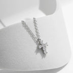 Crystal Cross Necklace-Necklaces-Yiyae-Yiyae