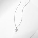 Crystal Cross Necklace-Necklaces-Yiyae-Yiyae