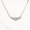 Crystal Flower Necklace-Necklaces-Yiyae-Silver-Yiyae