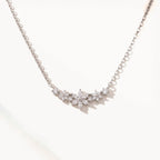 Crystal Flower Necklace-Necklaces-Yiyae-Silver-Yiyae