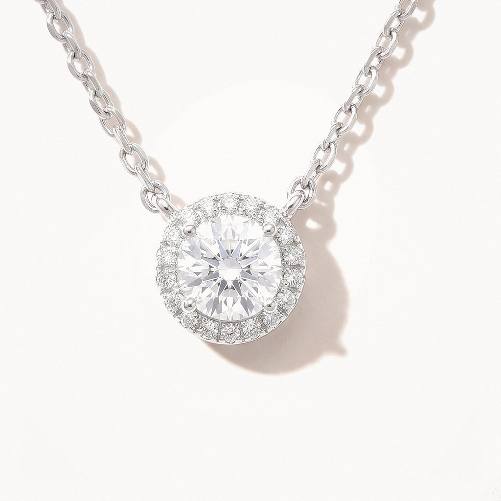 Crystal Halo Necklace-Necklaces-Yiyae-Silver-Yiyae