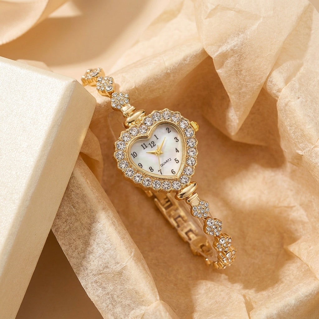 Crystal Heart Watch-Watches-Yiyae-Yiyae