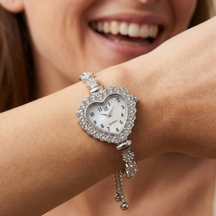 Crystal Heart Watch