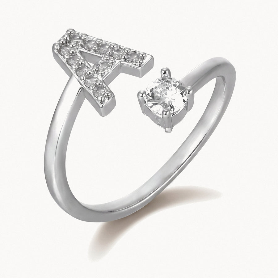 Crystal Initial Ring