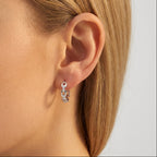 Crystal Link Hoops-Earrings-Yiyae-Yiyae