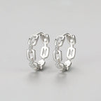 Crystal Link Hoops-Earrings-Yiyae-Yiyae