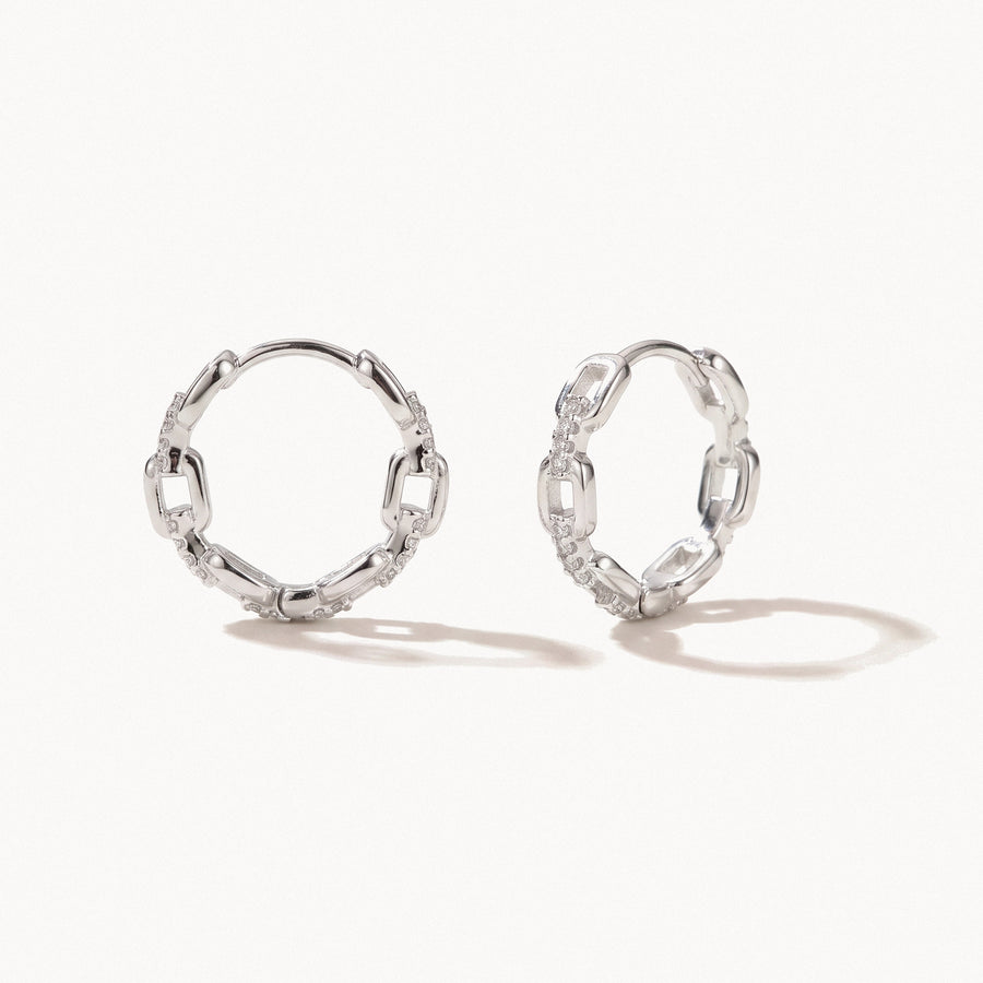 Crystal Link Hoops