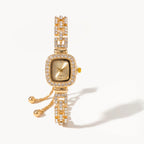 Crystal Square Watch-Watches-Yiyae-Gold-Yiyae